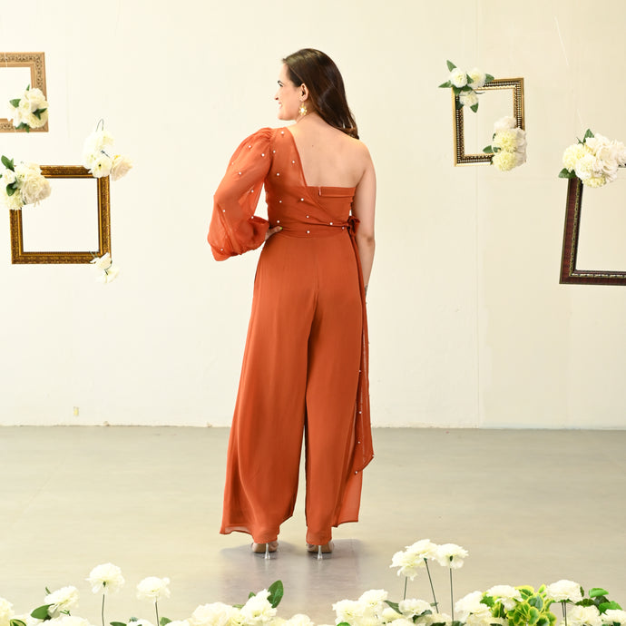 Cocoa One-Shoulder Jumpsuit